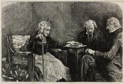 Mrs Malcombe Giving Instructions for her Funeral to her Sons, engraved by Swain