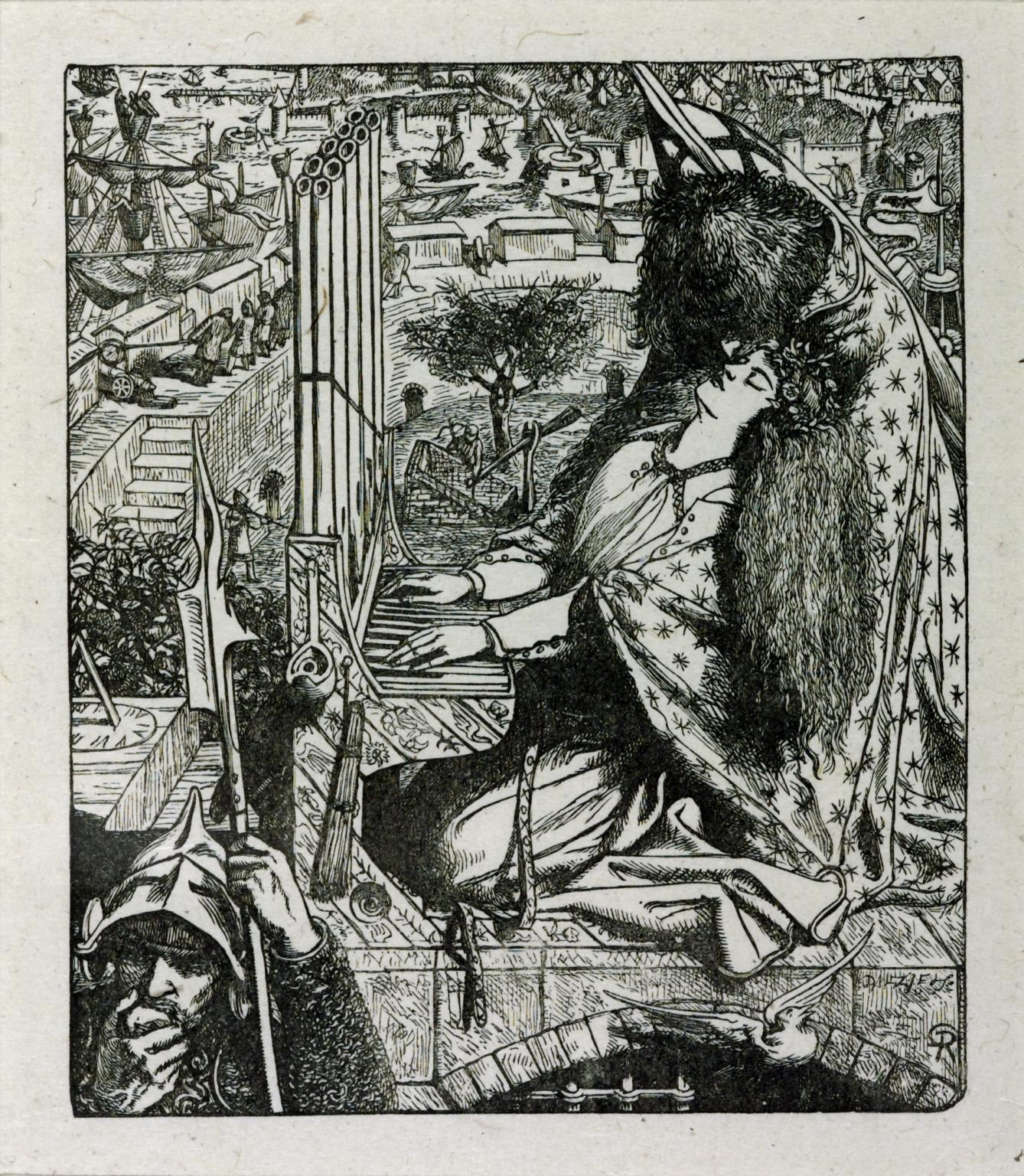 The Palace of Art, engraved by the Dalziel Brothers