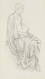 Study of the Virgin and Child for ‘The Star of Bethlehem’