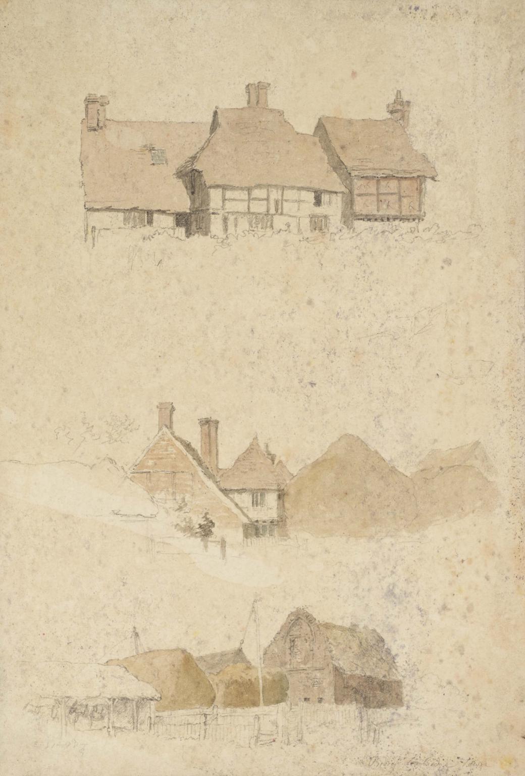 The Priory, Tonbridge: 3 small sketches