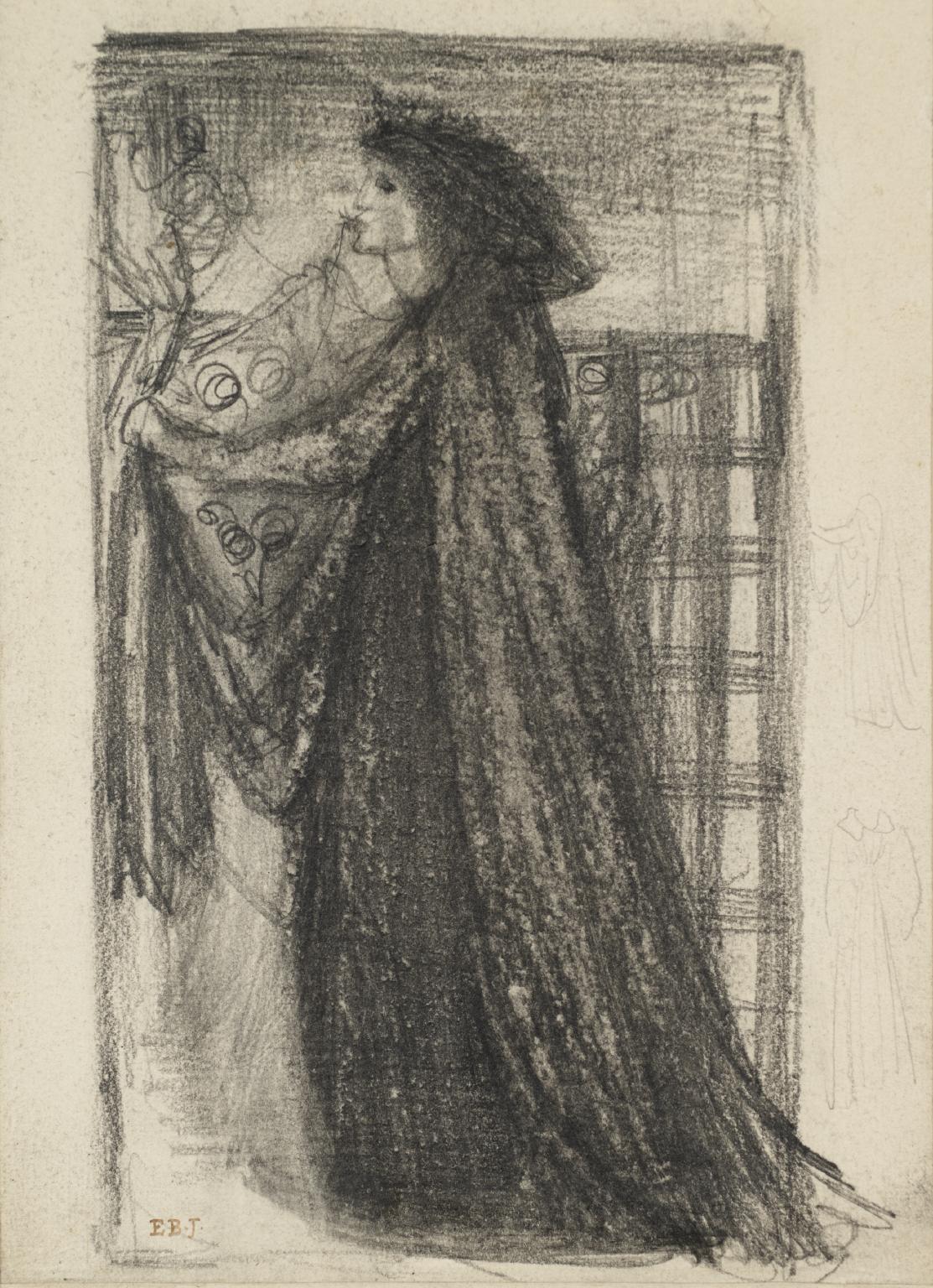 Figure Study. Verso: Study for an Annunciation?