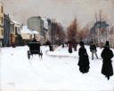 Norbert Goeneutte, ‘The Boulevard de Clichy under Snow’ 1876