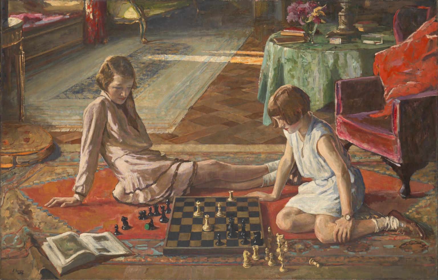 The Chess Players', Sir John Lavery, 1929