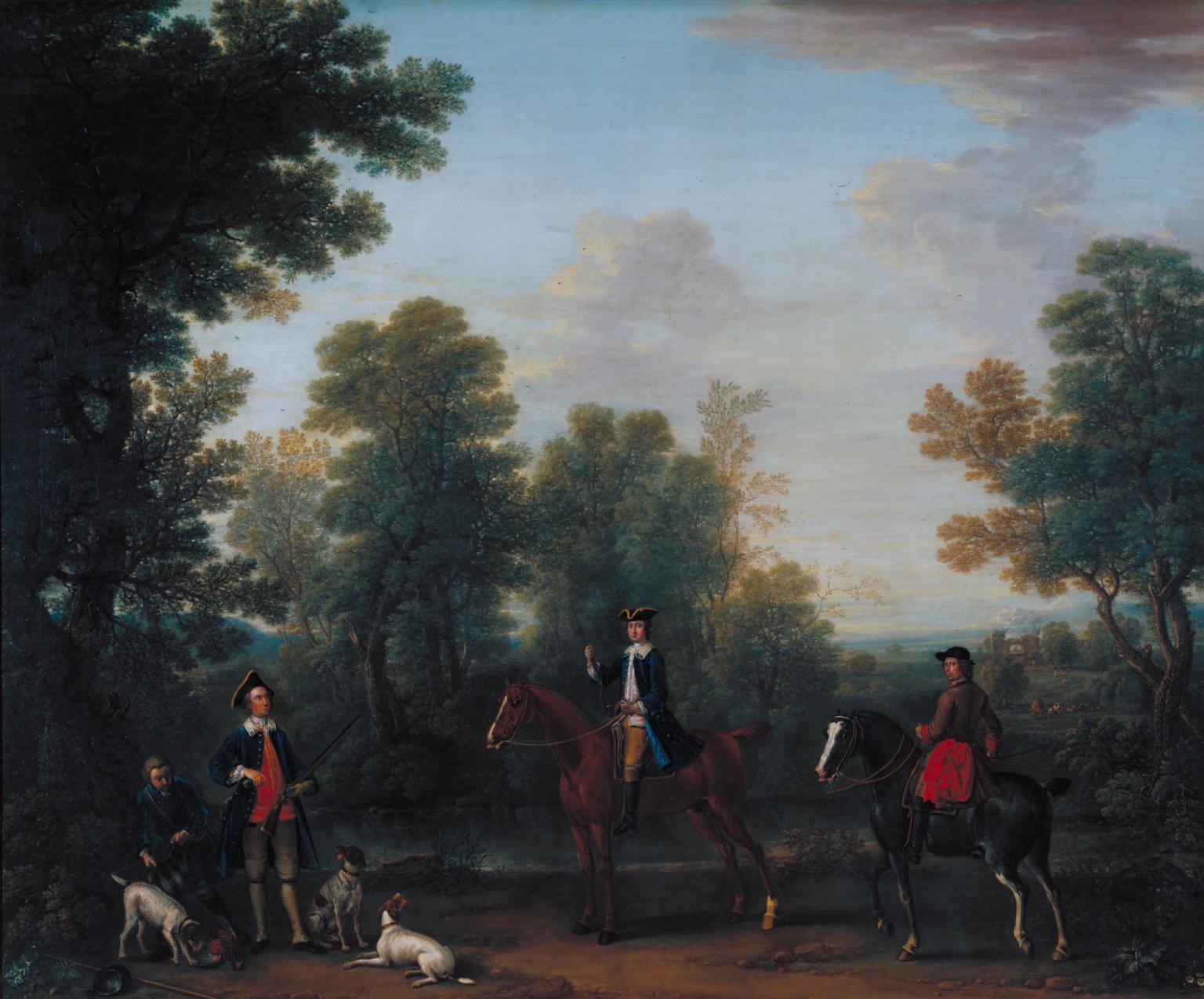 George Henry Lee, 3rd Earl of Litchfield, and his Uncle the Hon. Robert Lee, Subsequently 4th Earl of Litchfield, Shooting in ‘True Blue’ Frock Coats