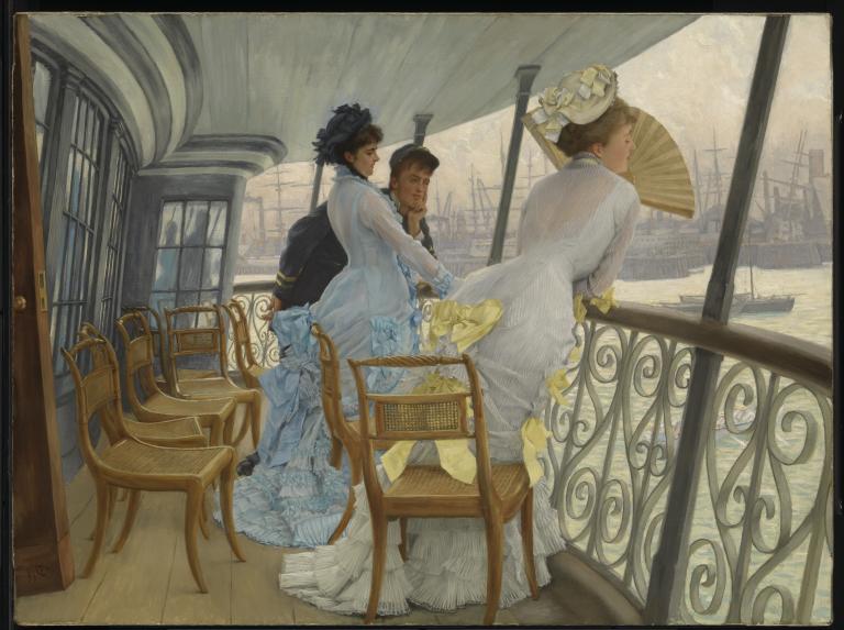 The Gallery of HMS Calcutta Portsmouth James Tissot c.1876 Tate