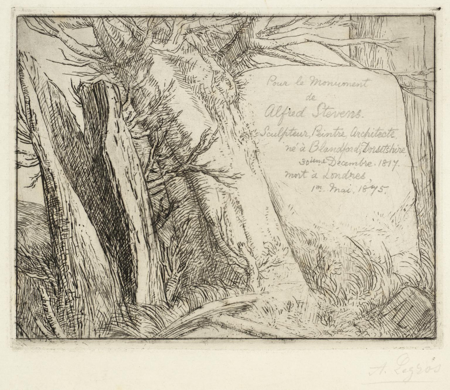 Pour le Monument d’Alfred Stevens