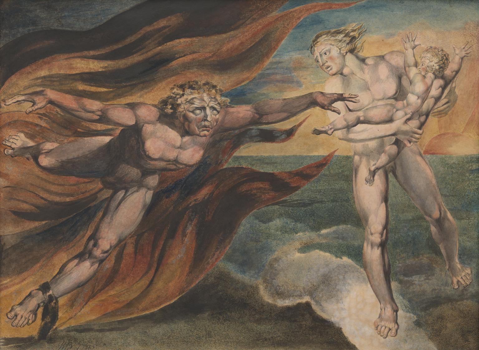 The Good and Evil Angels', William Blake, 1795–?c.1805 | Tate