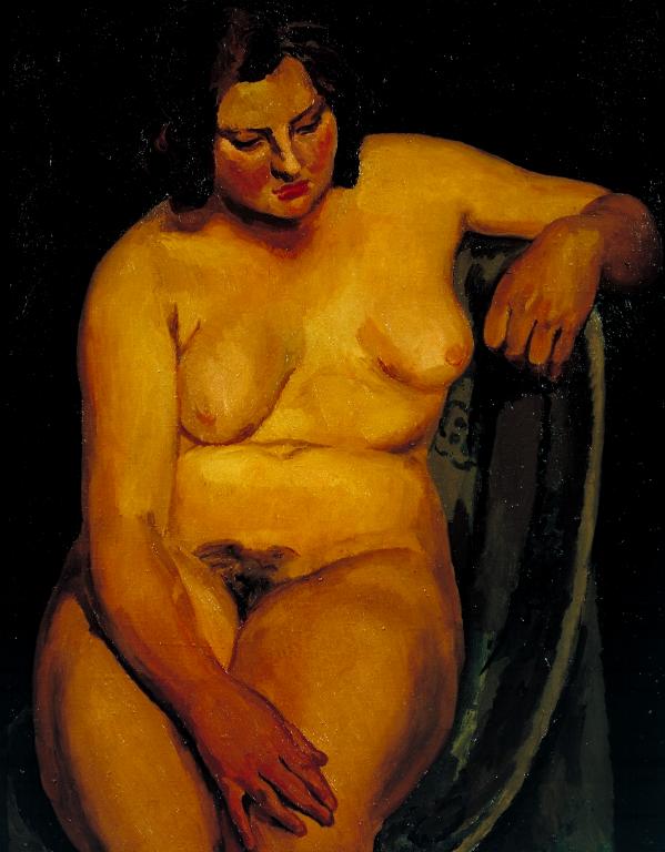 ▷ Nude. A sitter by Agnieszka Staak-Janczarska, 2020 | Painting | Artsper  (1072956)