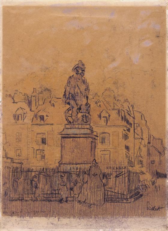 Walter Richard Sickert, ‘Sketch for 'The Statue of Duquesne, Dieppe'’ c.1900