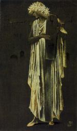 A Woman Playing a Cithara