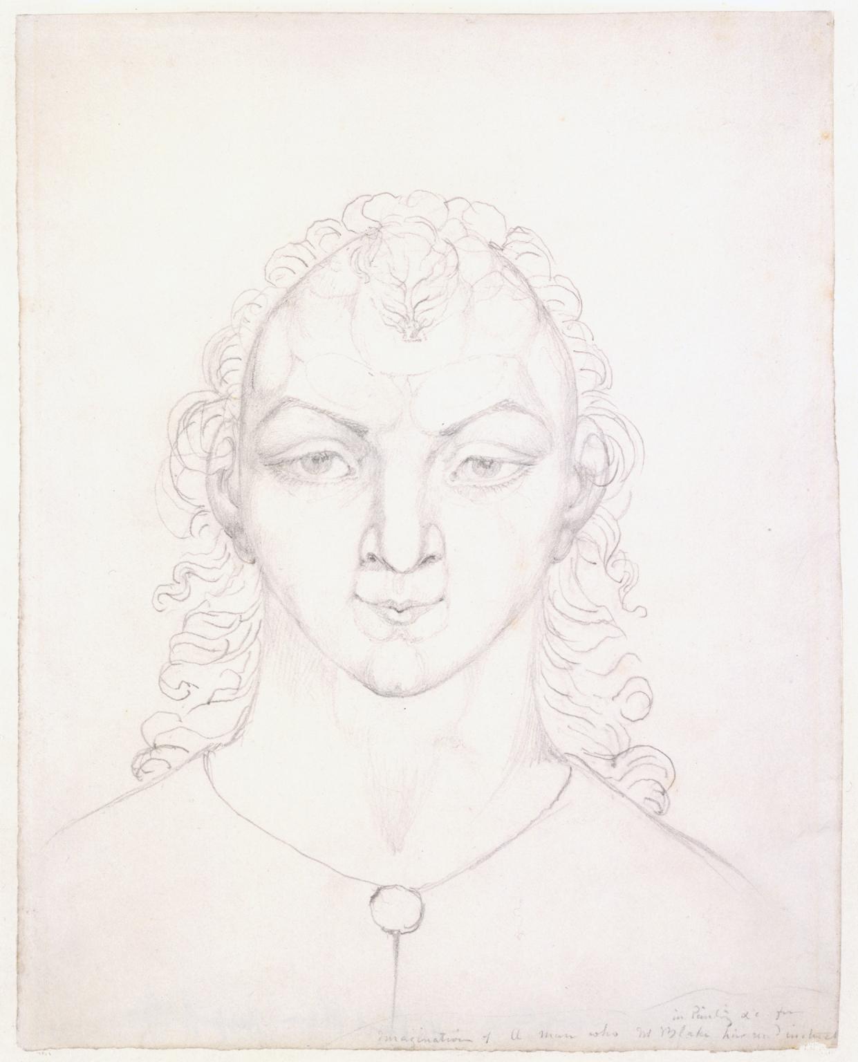 The Man Who Taught Blake Painting in his Dreams (counterproof)