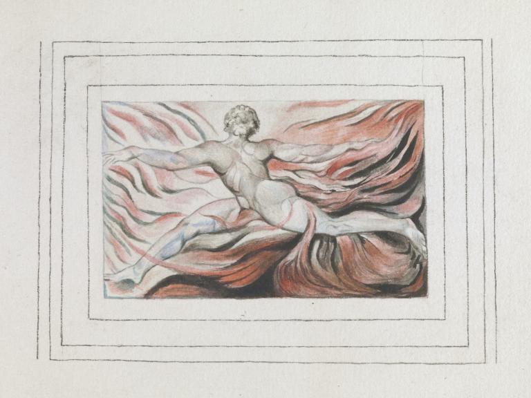 ‘Plate 3 of ‘Urizen’ Oh! Flames of Furious Desires’’, after William
