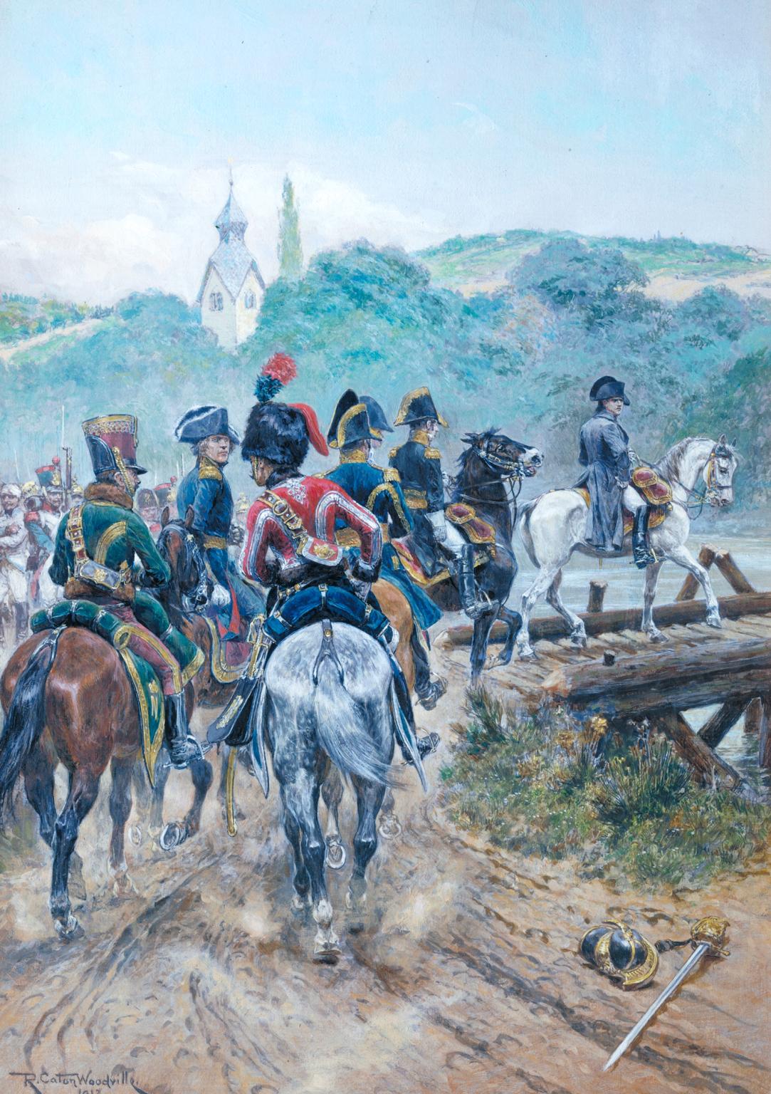 Napoleon Crossing the Bridge to Lobau Island