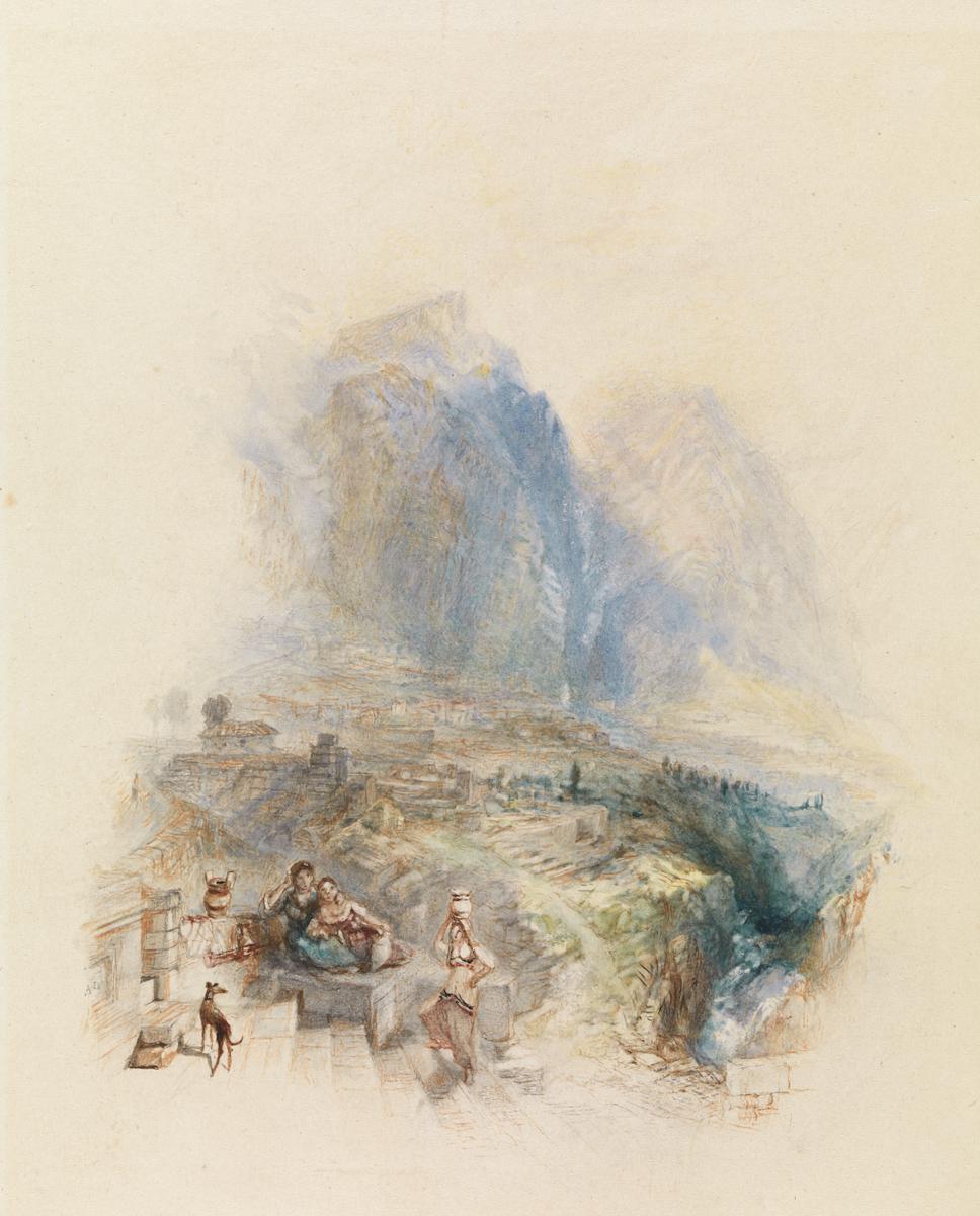 ‘Parnassus and Castalian Spring (Delphi)’, Joseph Mallord William ...