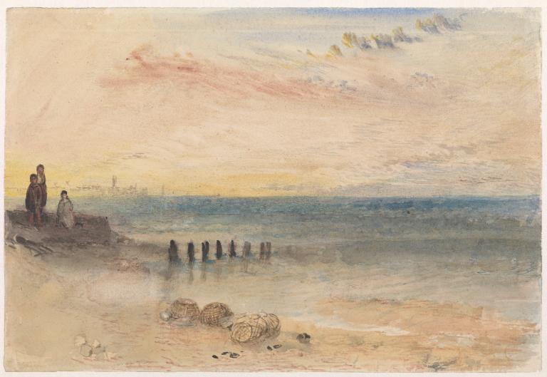 Joseph Mallord William Turner, ‘A Distant View of Margate after Sunset’ c.1840