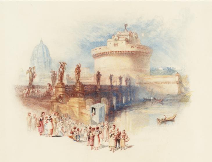 Joseph Mallord William Turner, ‘The Castle of St Angelo, Rome’ 1832
