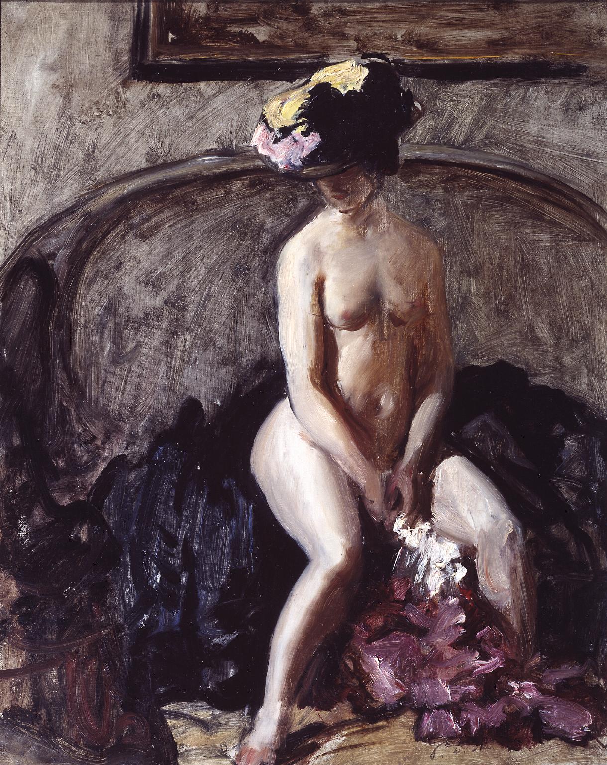 Seated Nude The Black Hat Philip Wilson Steer c.1900 Tate