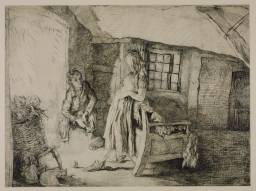 Catherine Earnshaw and Heathcliffe at Wuthering Heights