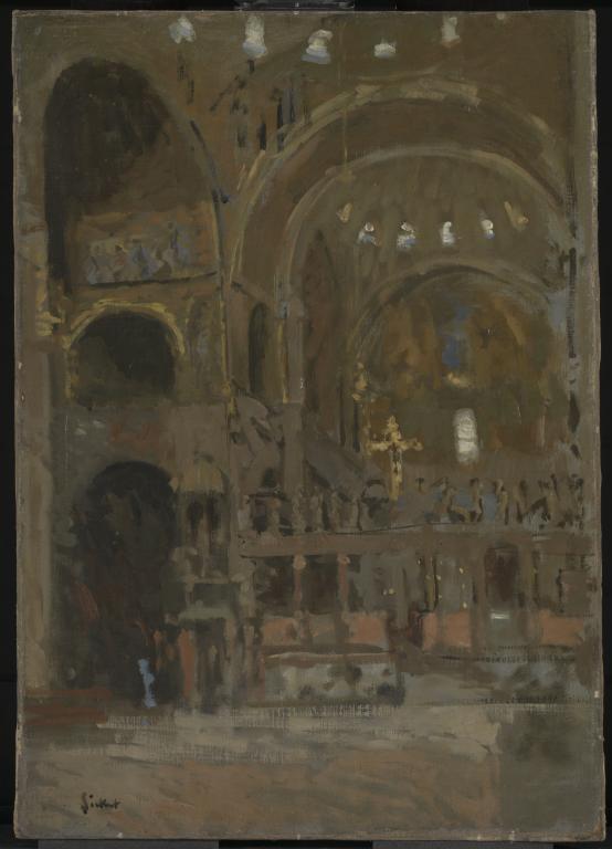 Walter Richard Sickert, ‘Interior of St Mark's, Venice’ 1895-6
