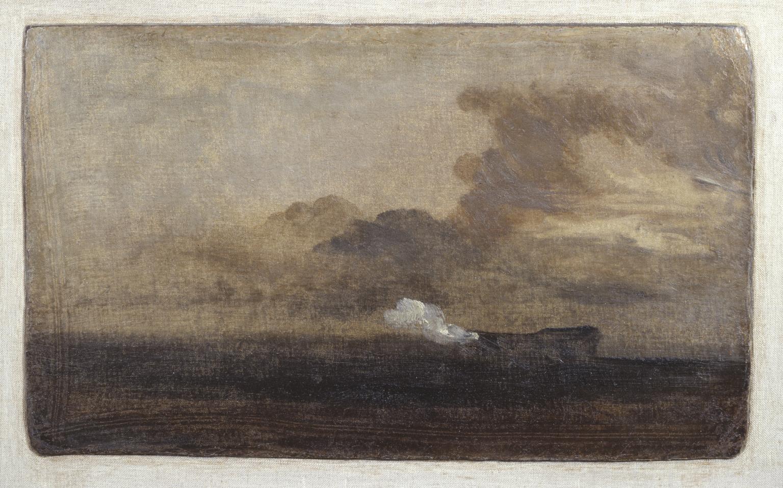 Seascape with Burning Hulk