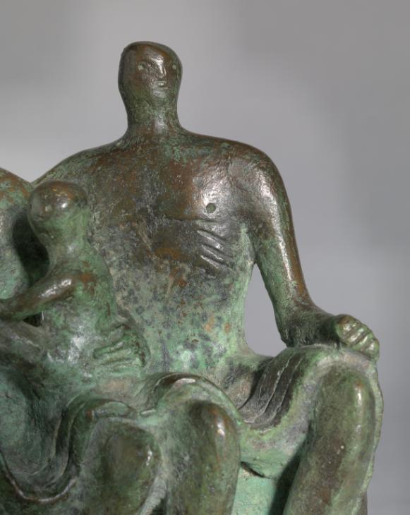 Henry Moore OM, CH, ‘Maquette for Family Group’ 1943, cast 1944–5