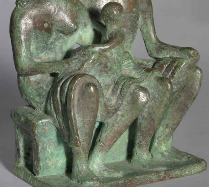 Henry Moore OM, CH, ‘Maquette for Family Group’ 1943, cast 1944–5