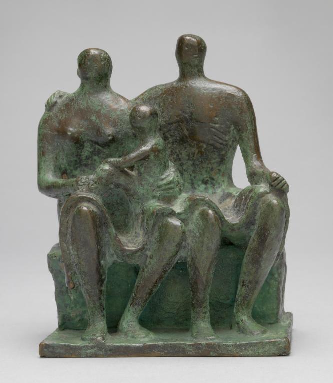 Henry Moore OM, CH, ‘Maquette for Family Group’ 1943, cast 1944–5