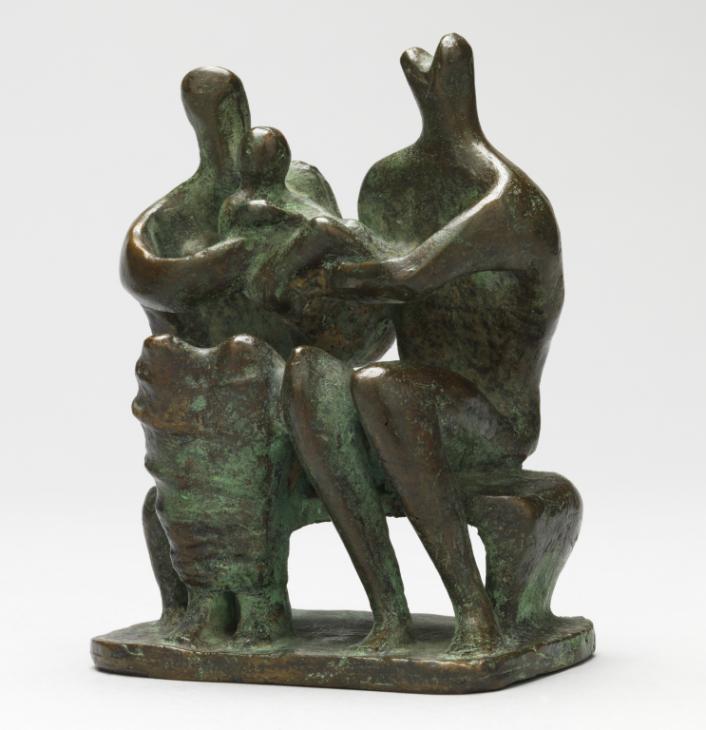 Henry Moore OM, CH, 'Maquette for Family Group' 1945 (Henry Moore ...