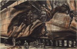 Torpedoed Oil Tanker