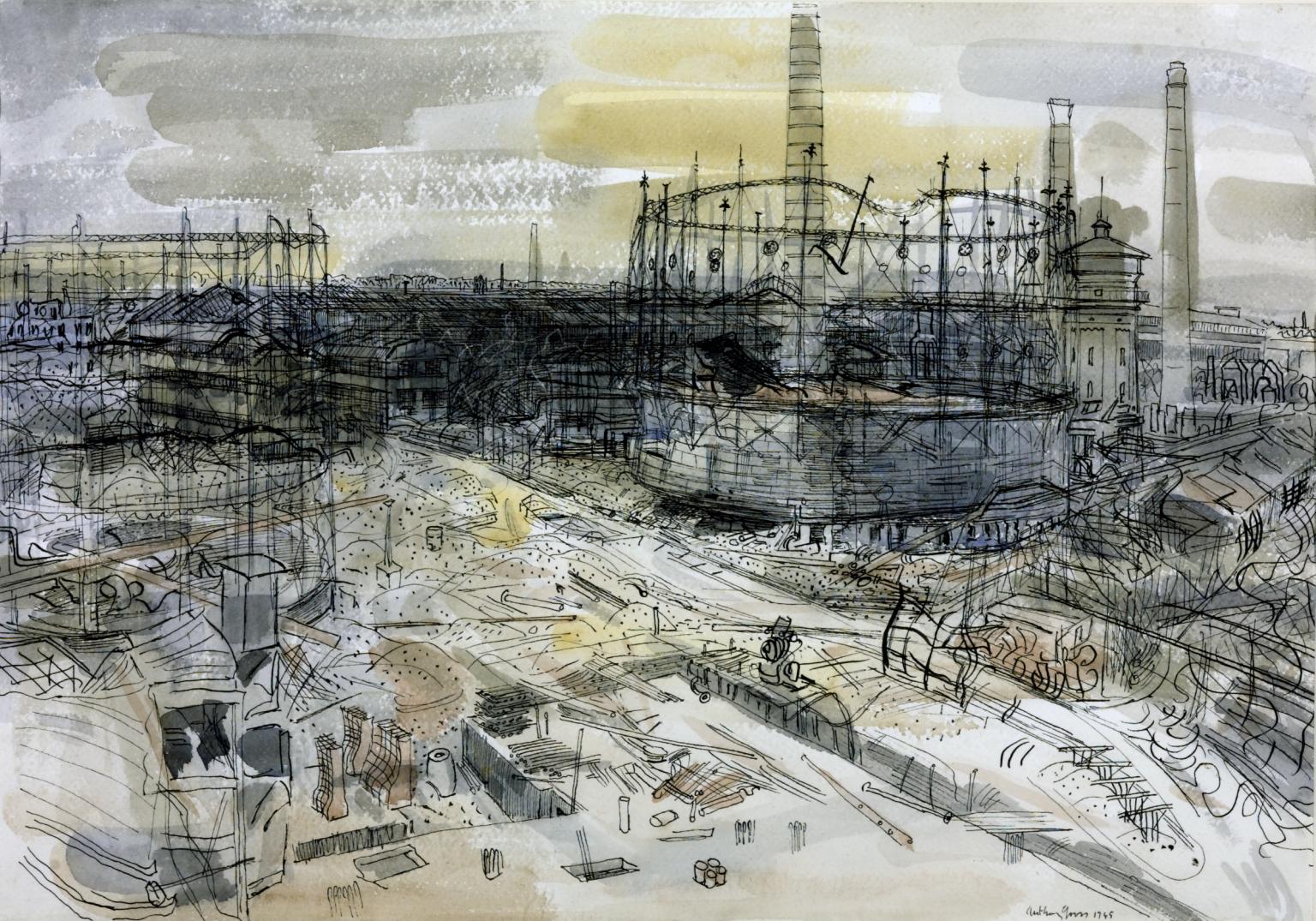 Final Stages of the German War: Krupp’s Works at Essen