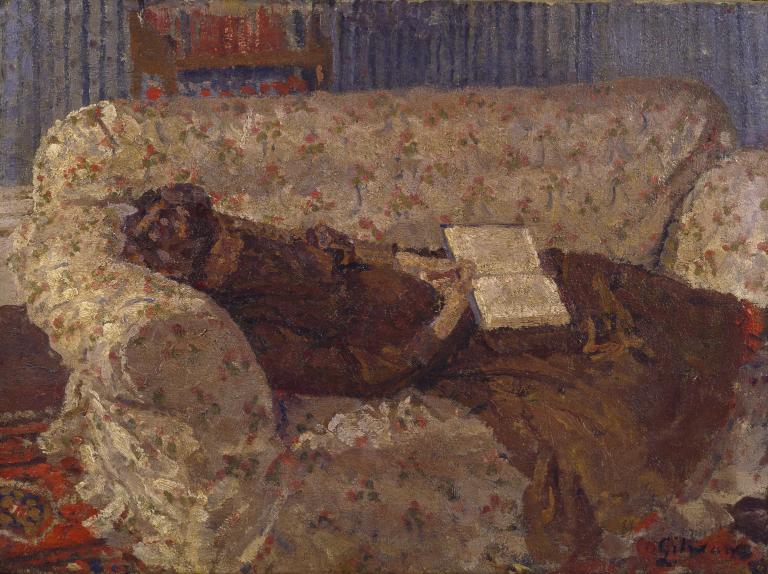 Harold Gilman, ‘Lady on a Sofa’ c.1910