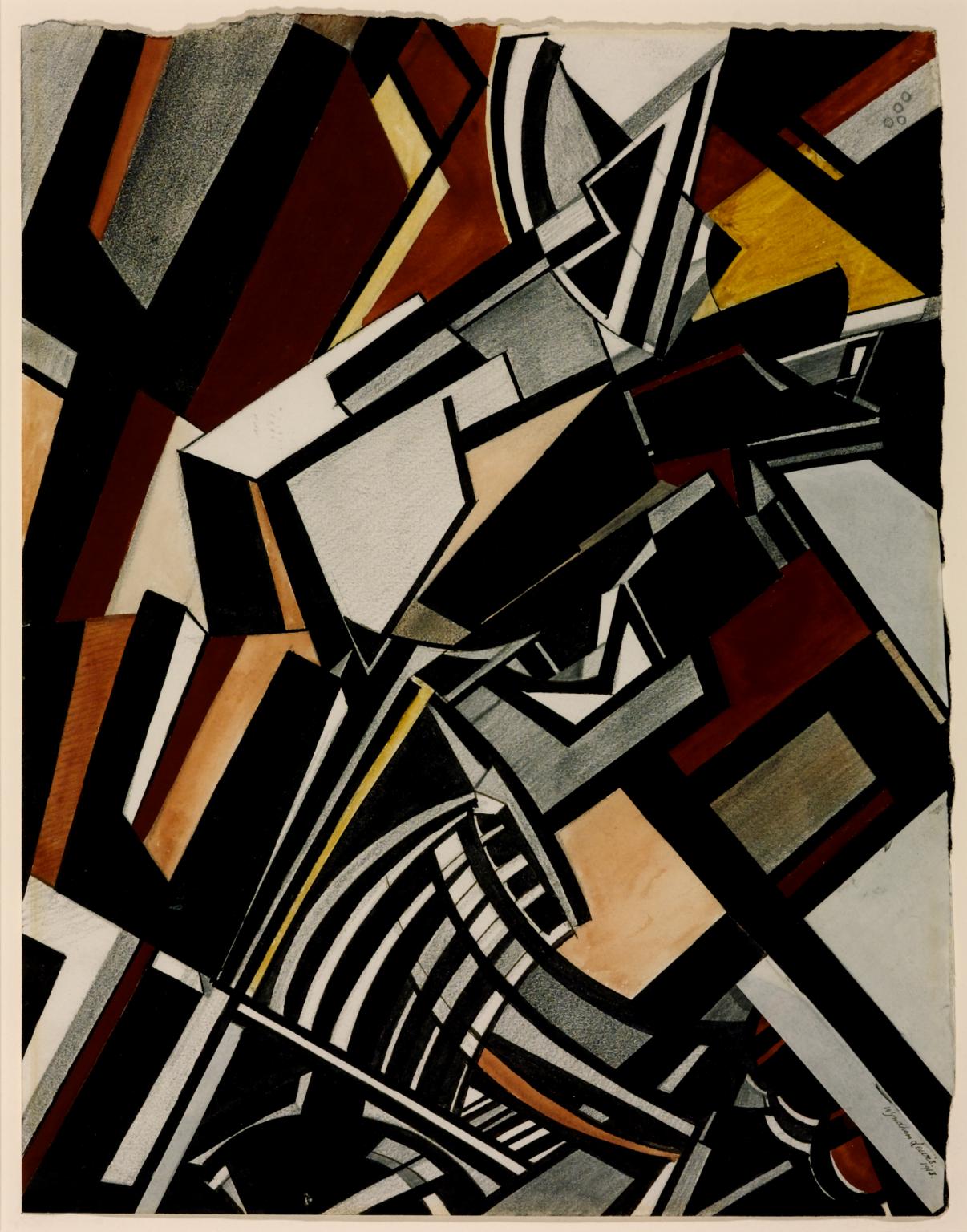 Percy Wyndham Lewis, Percy Wyndham Lewis, Composition, 1913, Tate, London, UK. 