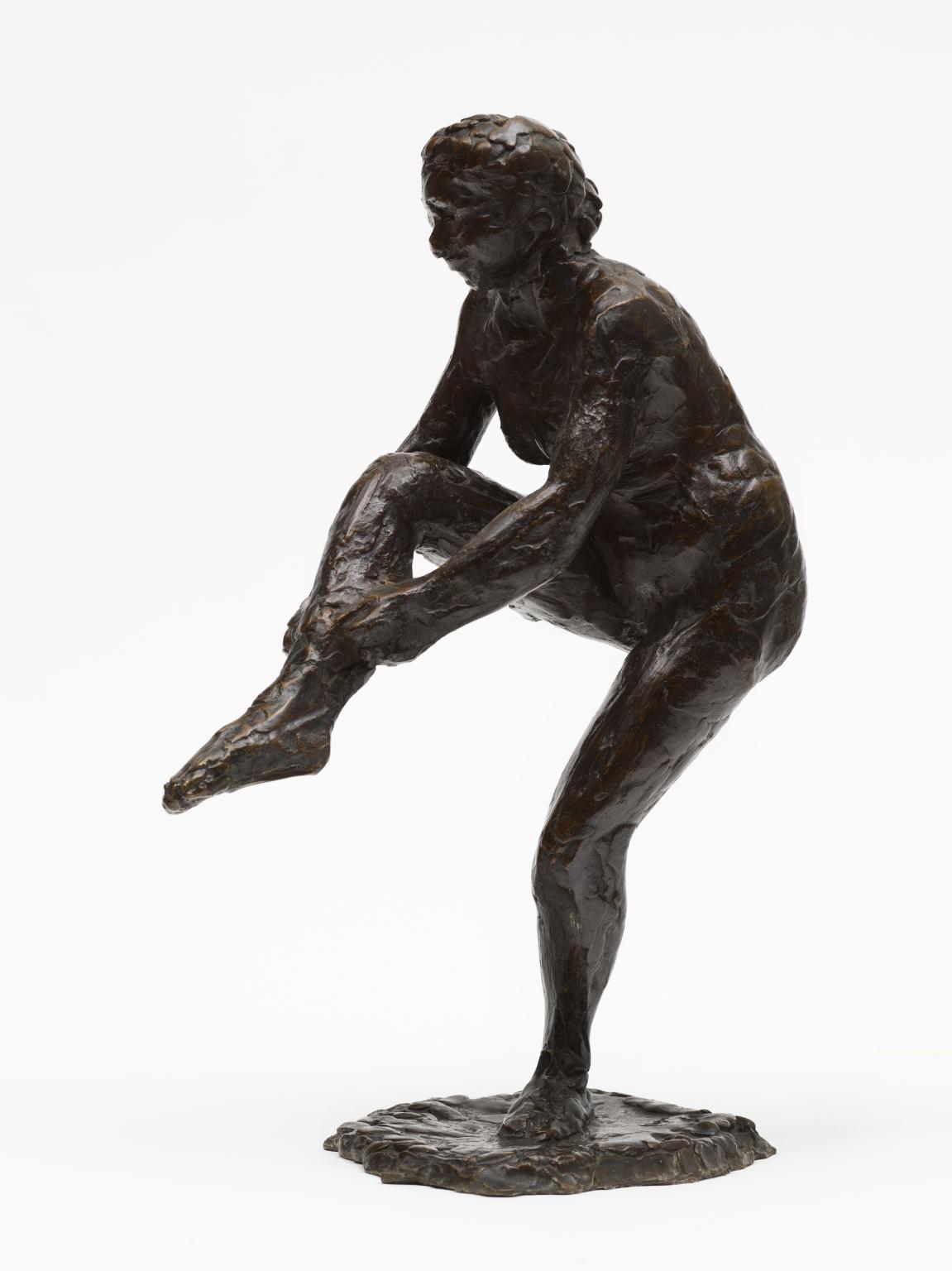 Dancer Putting on her Stocking