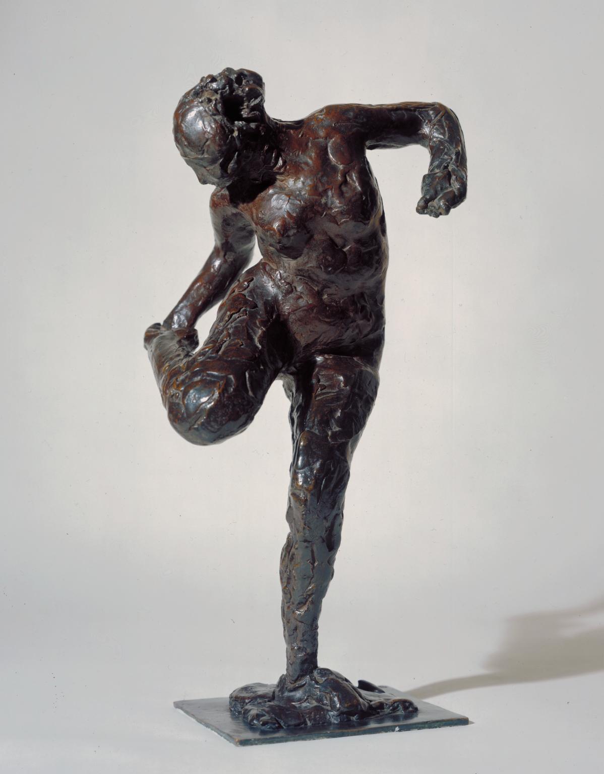 Ballerina in Pose on Points Bronze Sculpture 