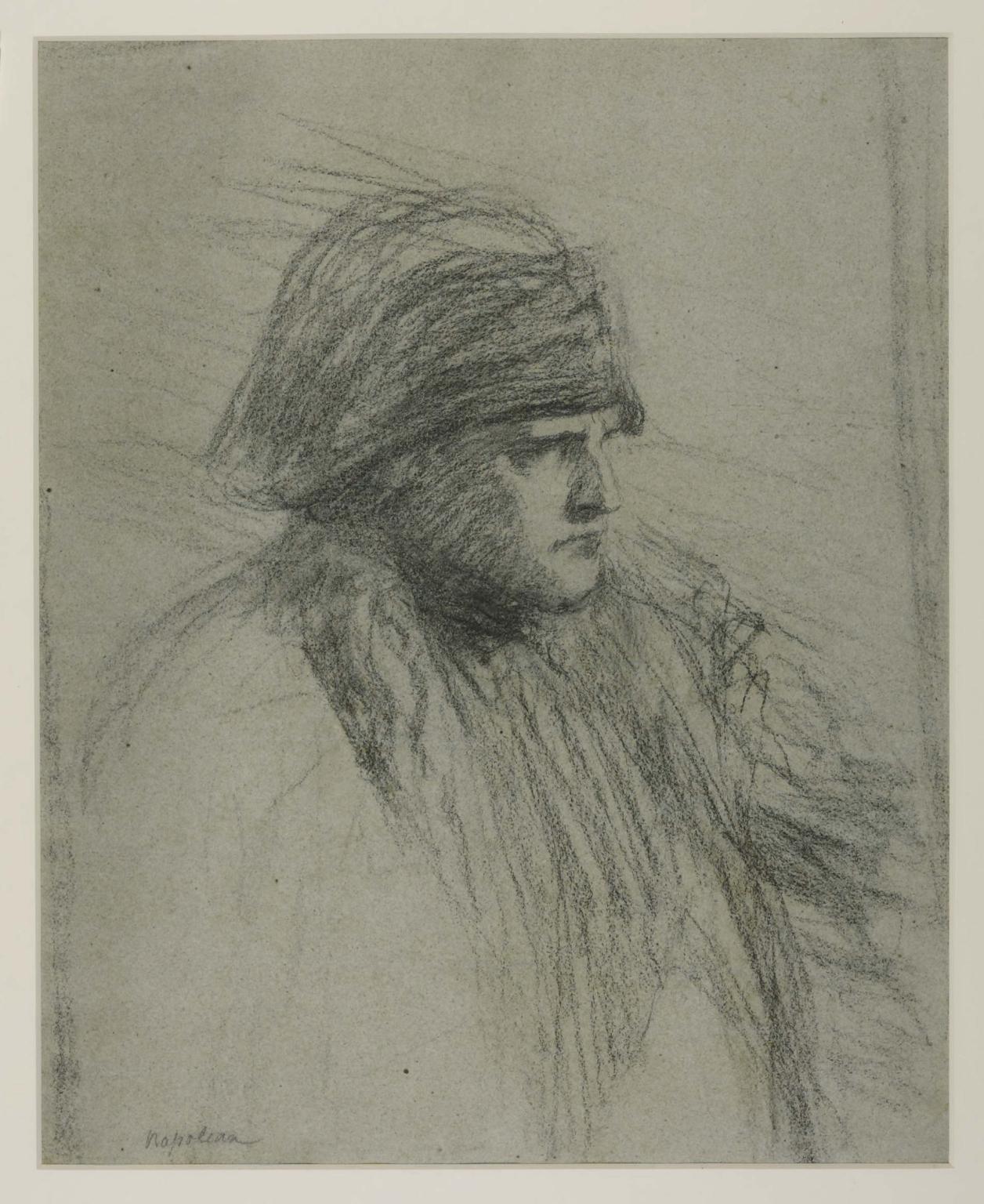 Head of Napoleon, Study for ‘Napoleon on Board the Bellerophon’