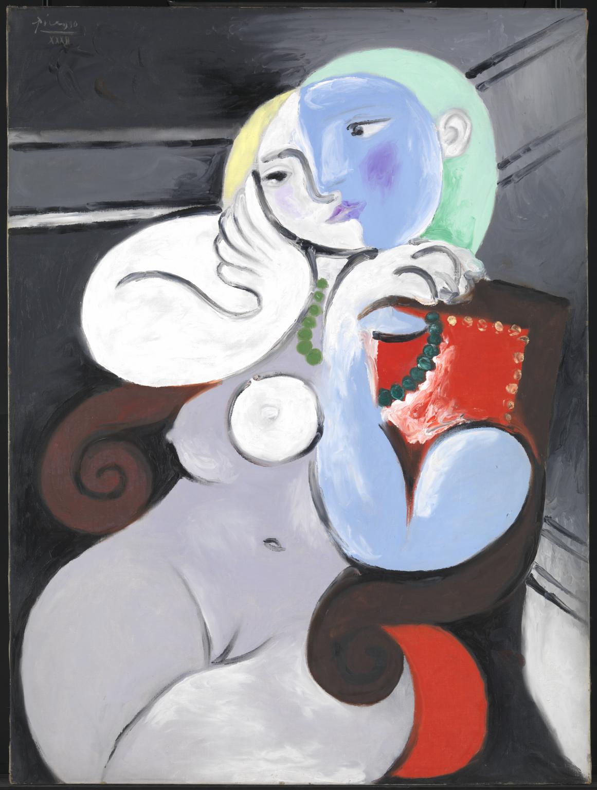 N06205: Nude Woman in a Red Armchair