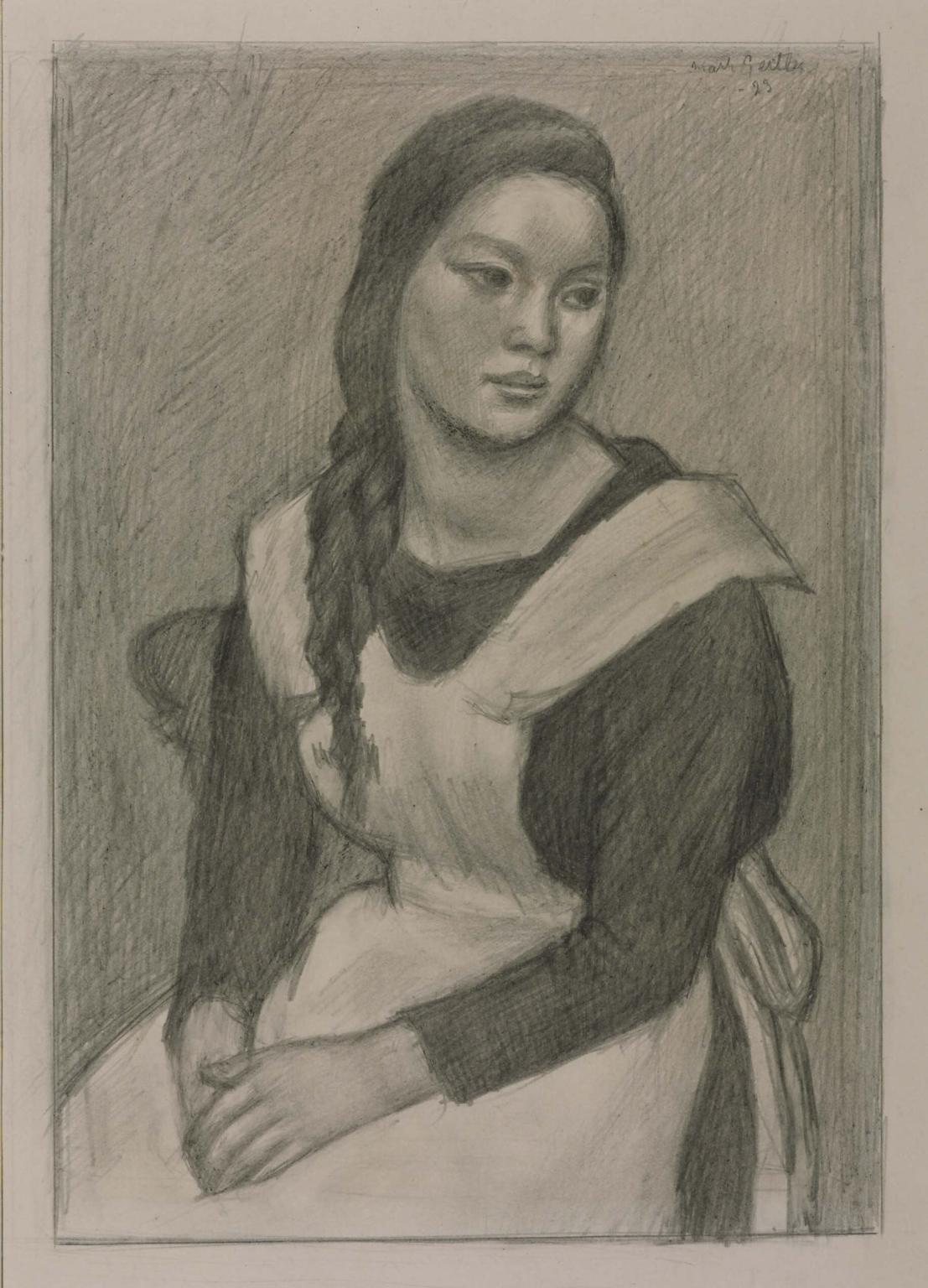 Sketch for ‘The Servant Girl’