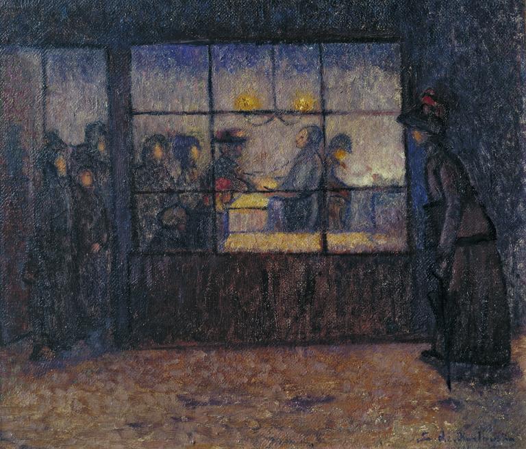 Stanislawa De Karlowska, ‘Fried Fish Shop’ c.1907