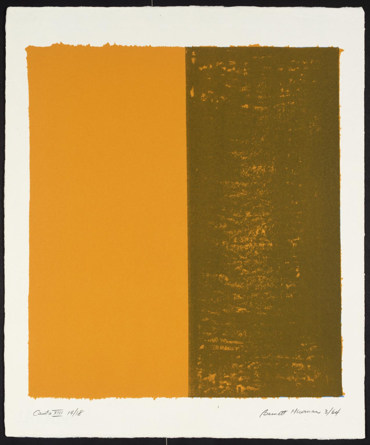 Canto XIII', Barnett Newman, 1963–4 | Tate