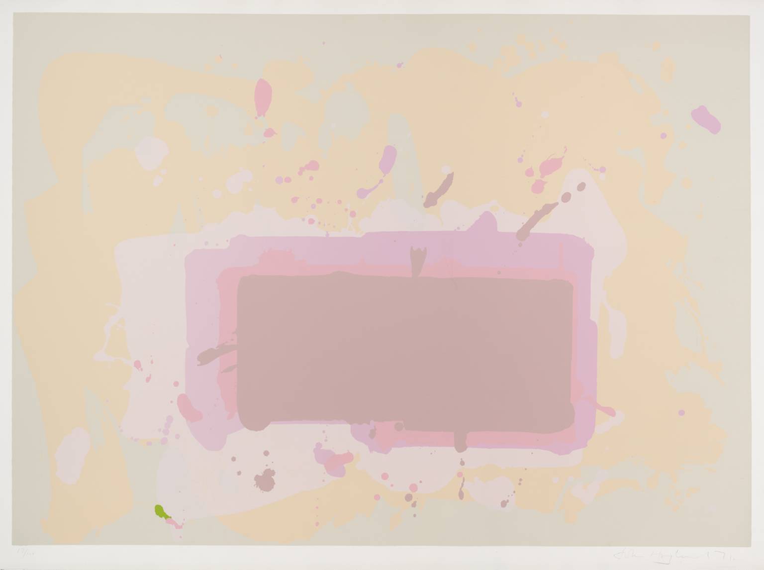 Pale Yellow, Pink and Brown