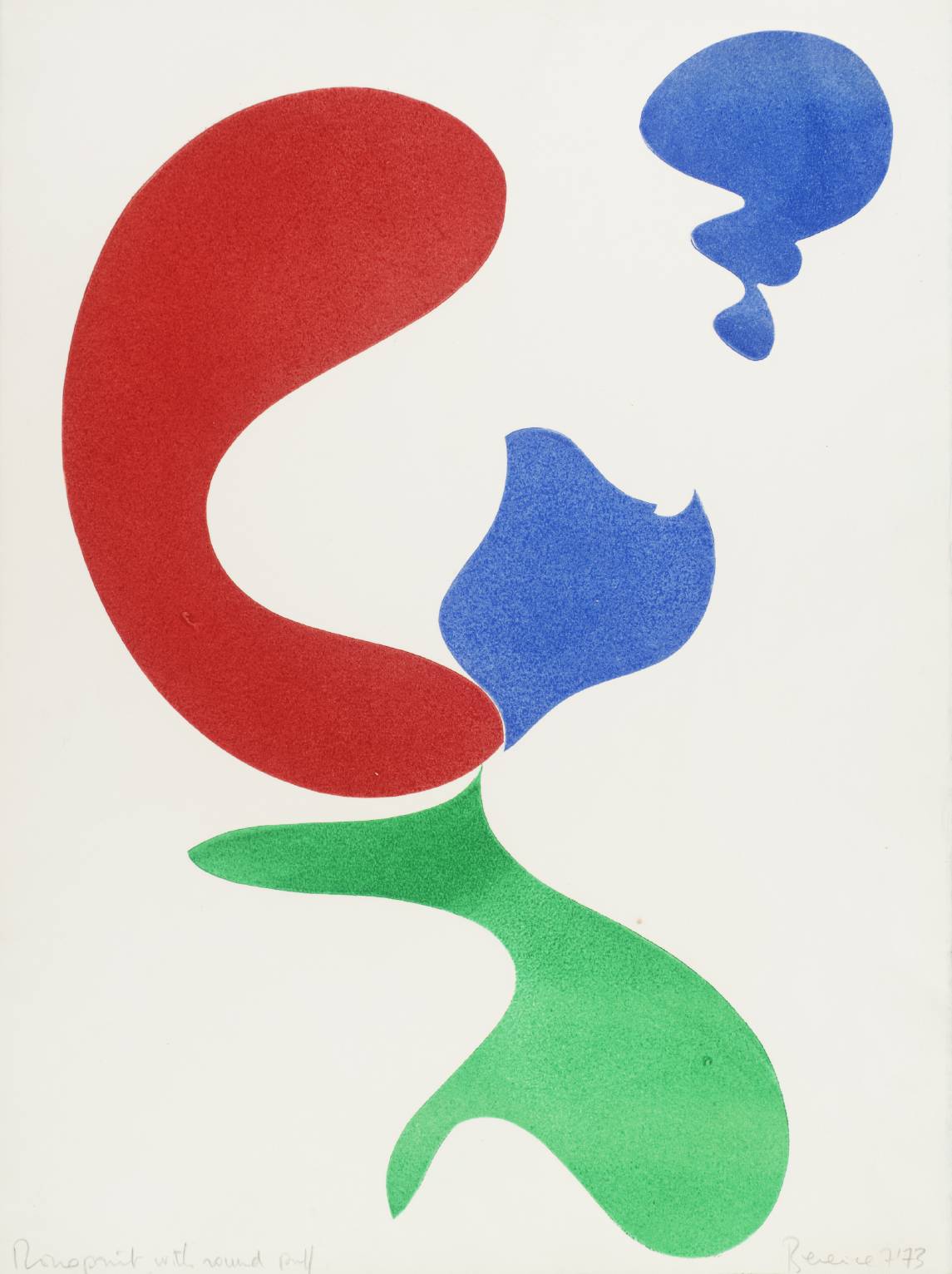 Monoprint with Round Puff