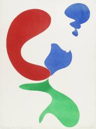 Monoprint with Round Puff