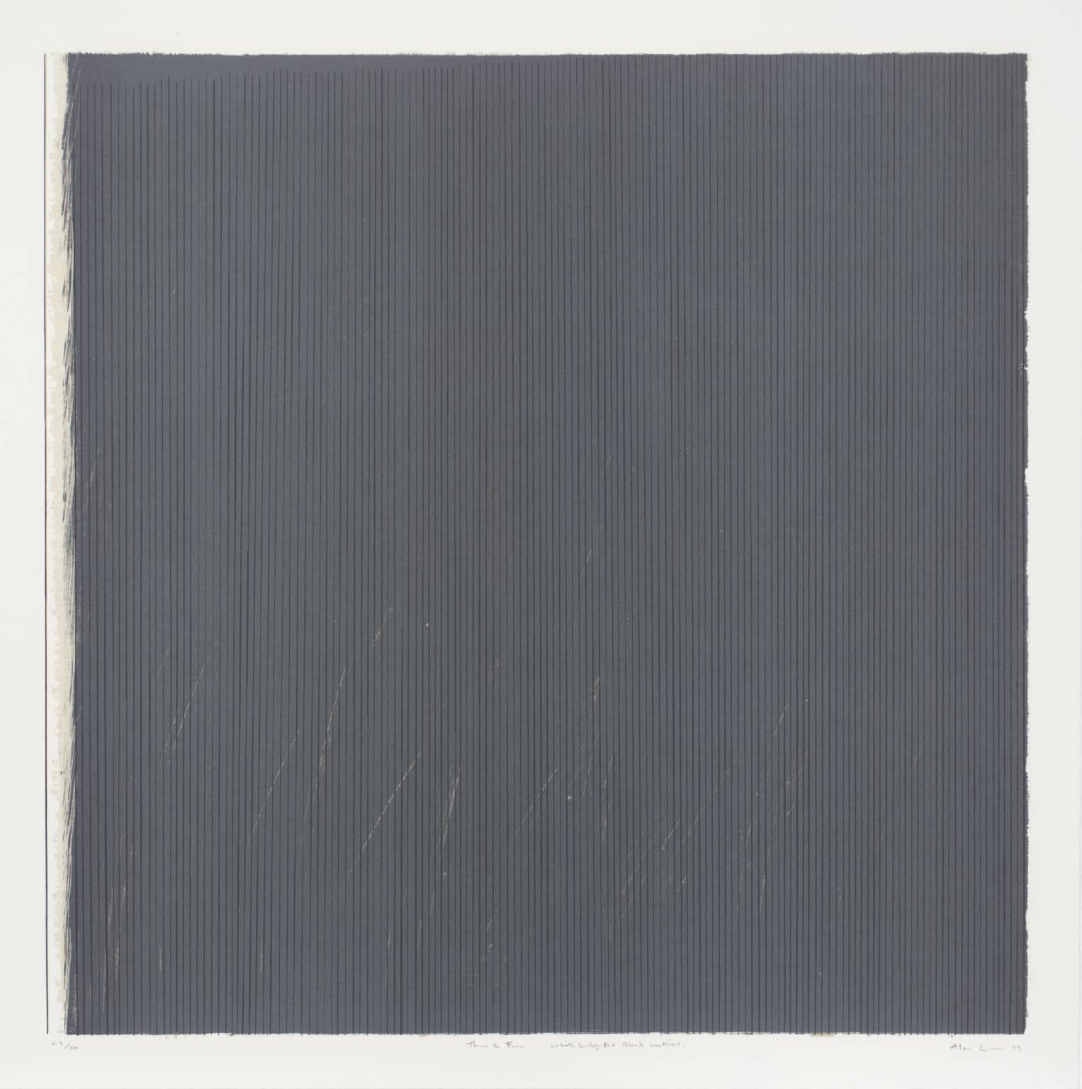 4. White Horizontal, Black Verticals