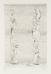 Two Tall Figures: Man and Woman