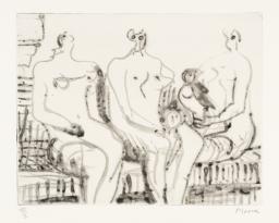 Three Seated Figures