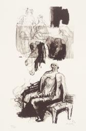 Woman Seated on Fireside Stool