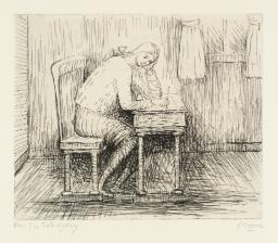 Girl Doing Homework I