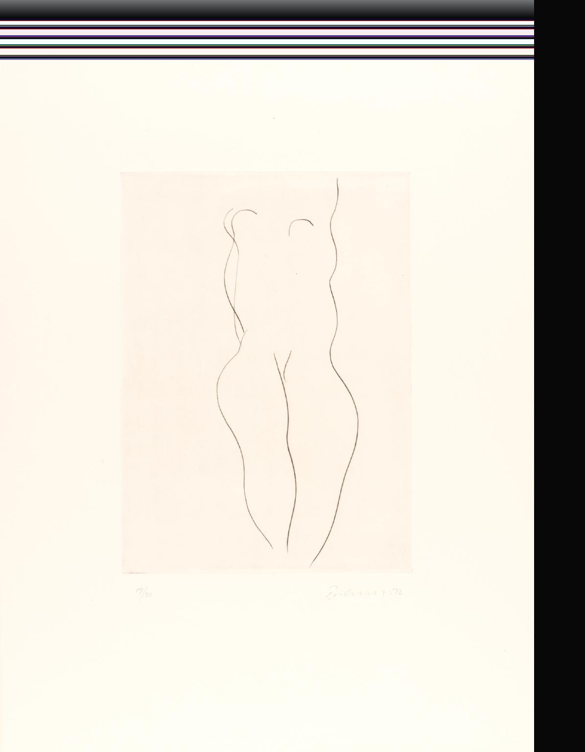 Standing Figure - Drypoint X
