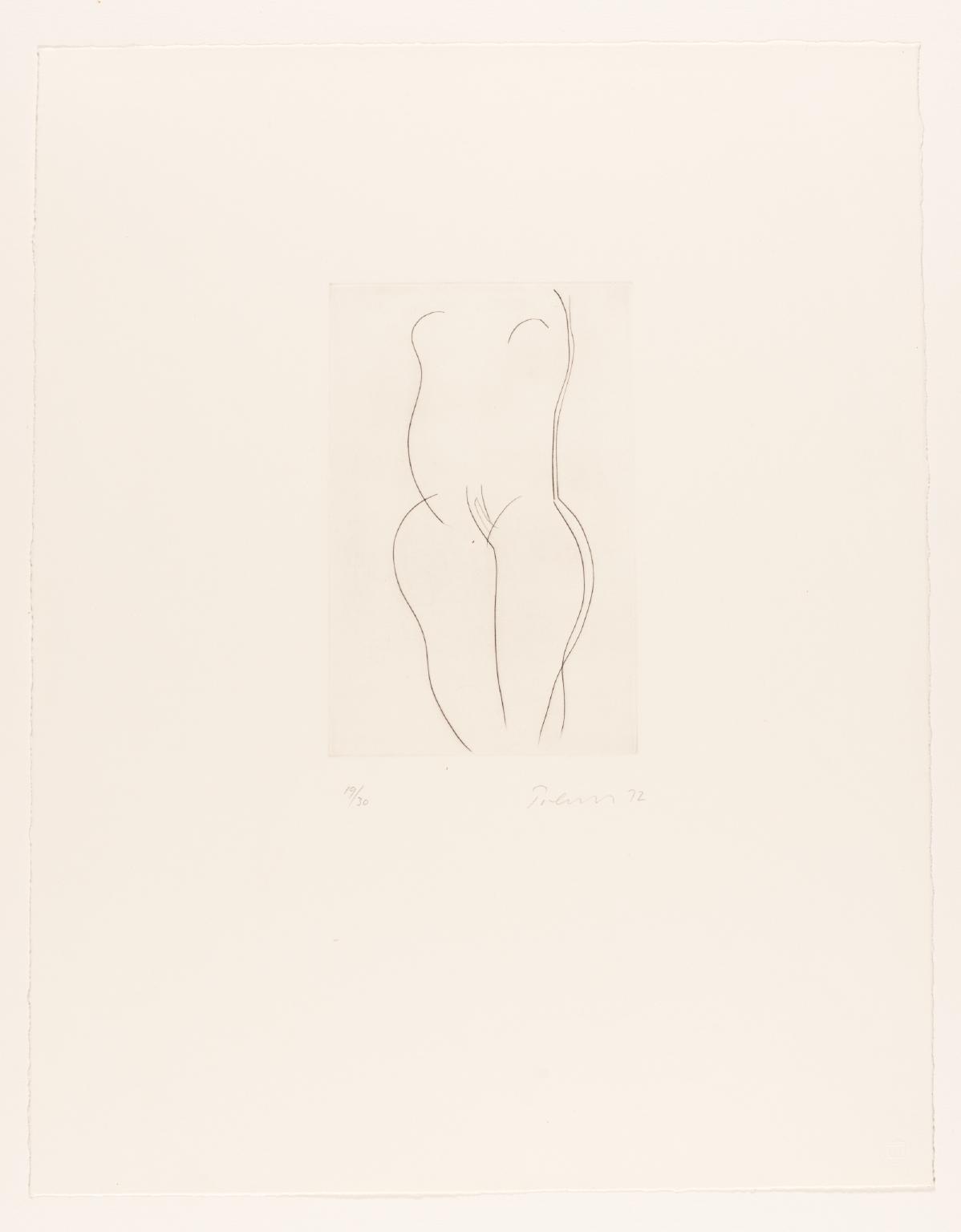 Standing Figure - Drypoint XI