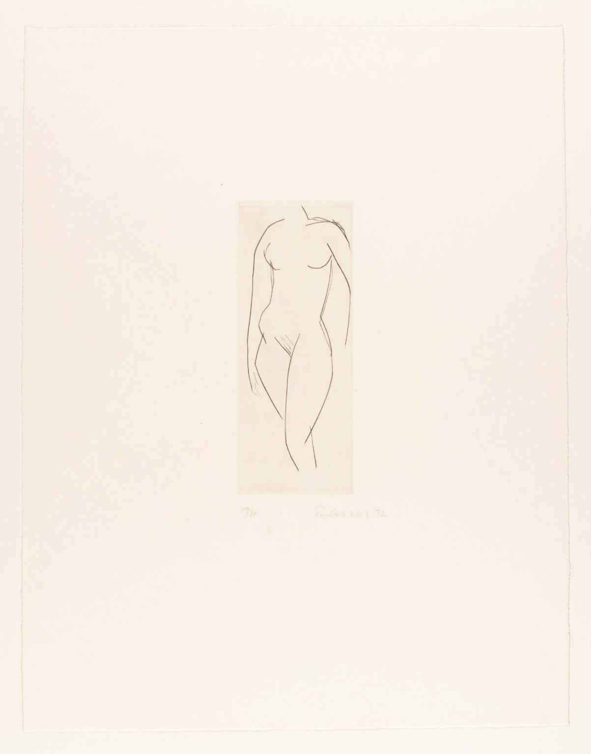 Standing Figure - Drypoint XII